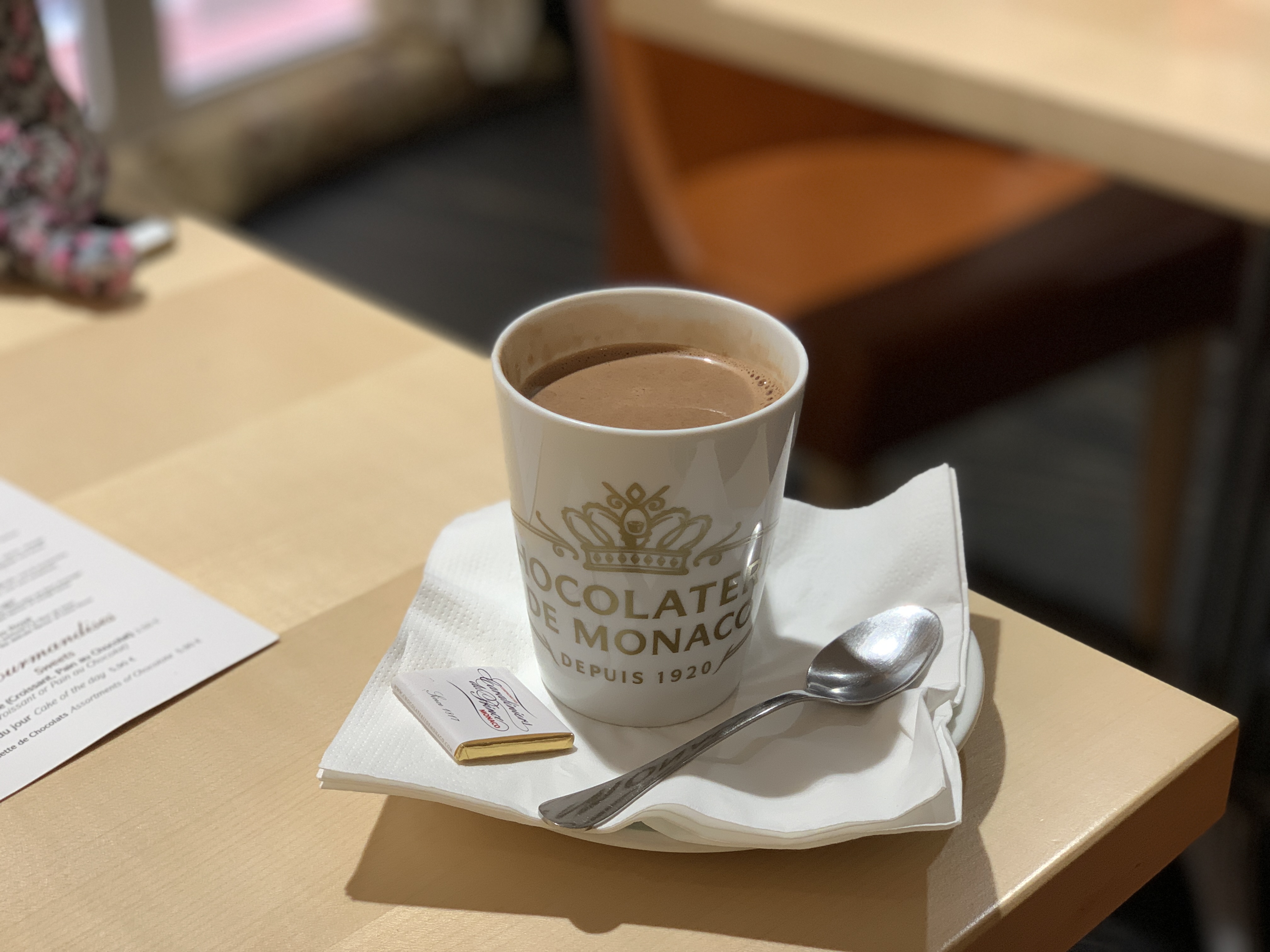 Chocolaterie de Monacoのホットチョコレート